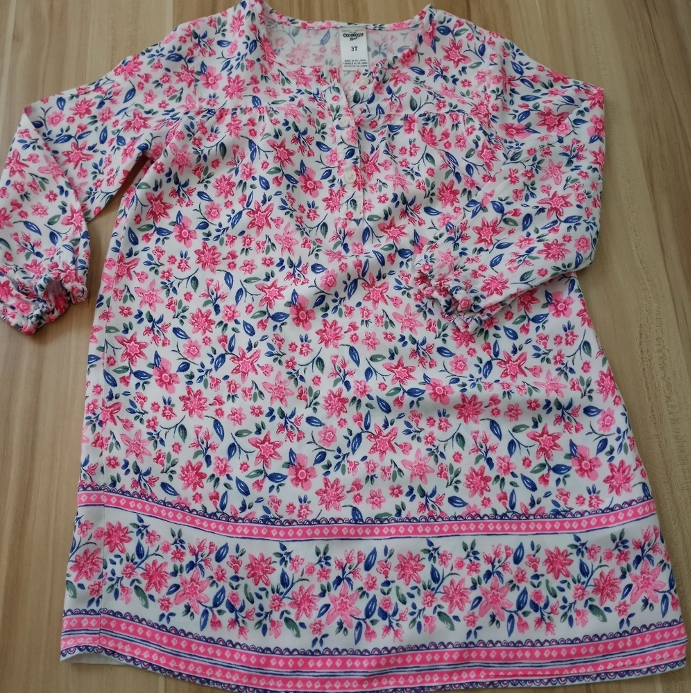 Cotton dress, Oshkosh Bgosh, pink print